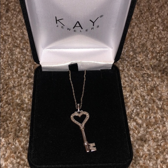 Kay Jewelers Jewelry Kay Jewelers 925 Ss Heart Key Necklace Poshmark